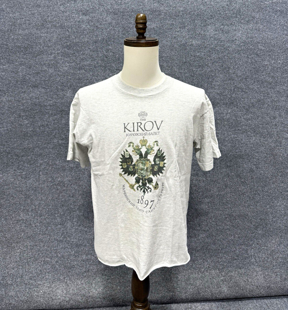 Fruit of the Loom Shirt Mens L Gray Ballet Graphic Logo Crewneck Cotton Tee